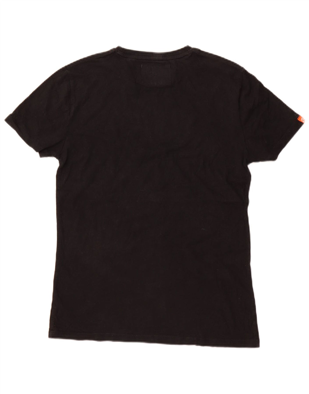 T-shirt da uomo SUPERDRY Top piccola in cotone nero
