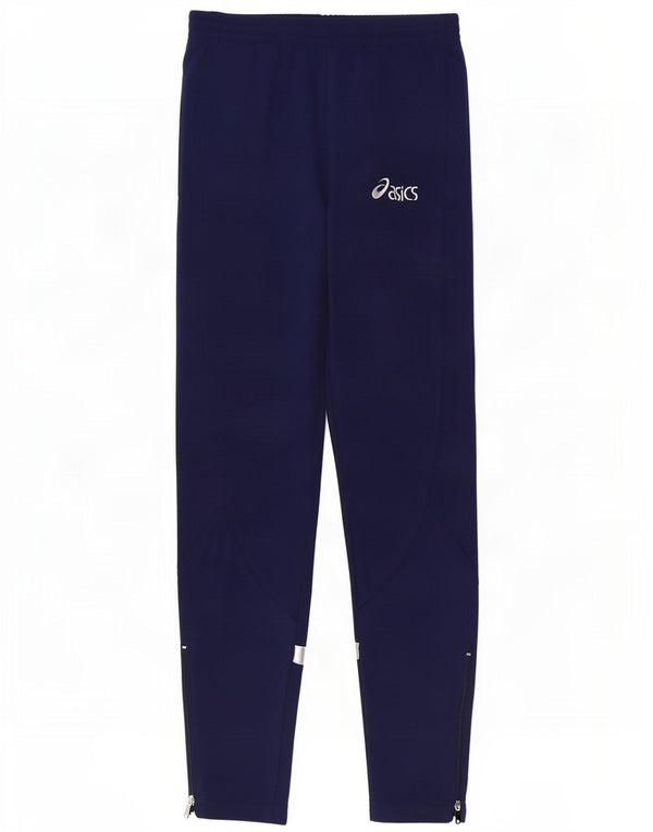 Pantaloni della tuta da ragazzo Asics 12-13 anni, colore blu navy medio