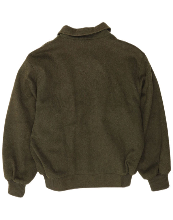Steinbock Mens Bomber Windbreaker Jacket EU 52 XL Green Wool