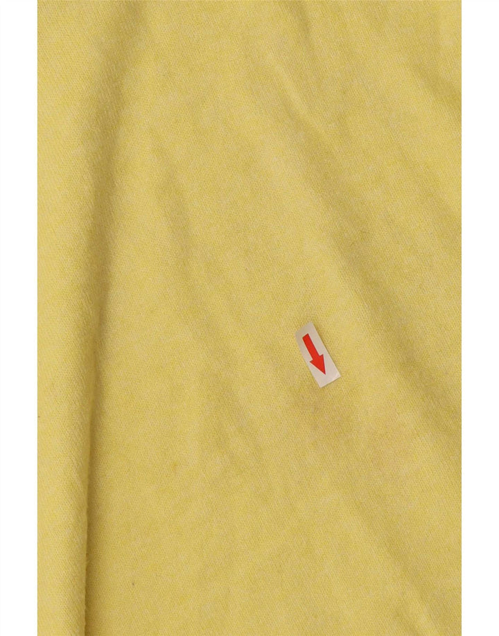 Maglione maglione a collo alto da donna Marks & Spencer UK 18 XL poliestere giallo
