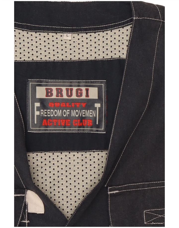 Gilet da uomo Brugi UK 40 grande poliestere blu navy