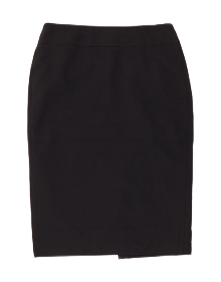 Gonna a tubino da donna Marks & Spencer UK 10 piccola W28 poliestere blu navy