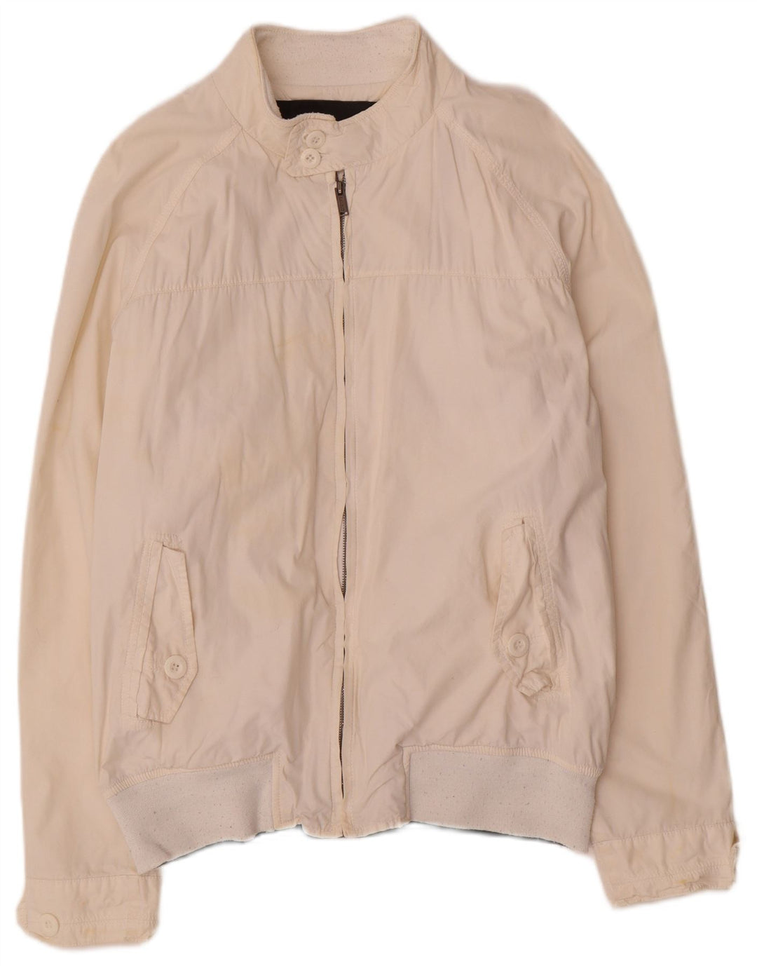 Giubbotto bomber da uomo Zara UK 42 XL bianco