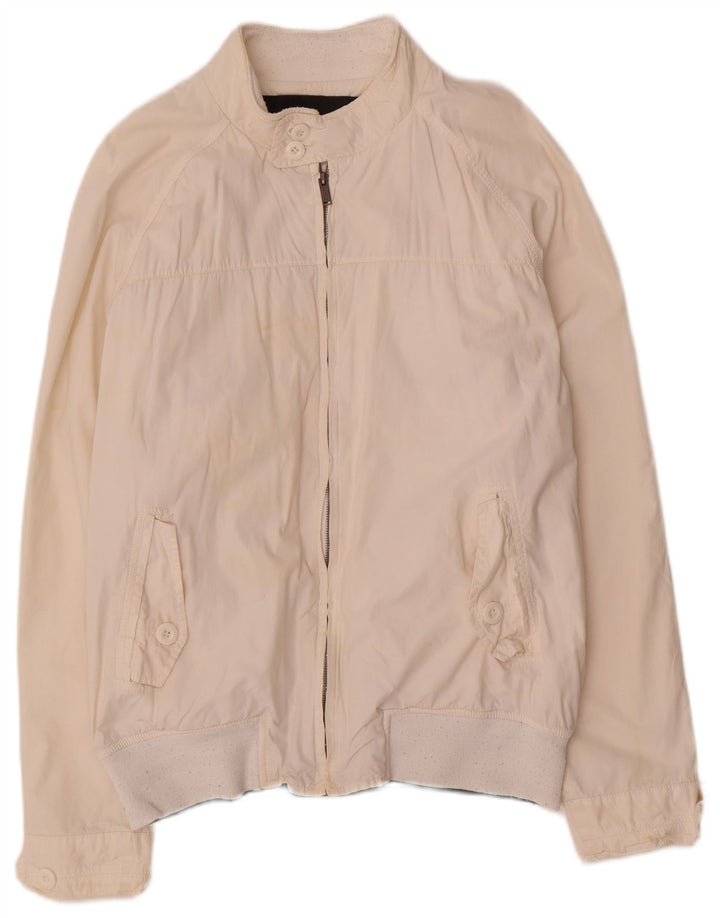 Giubbotto bomber da uomo Zara UK 42 XL bianco