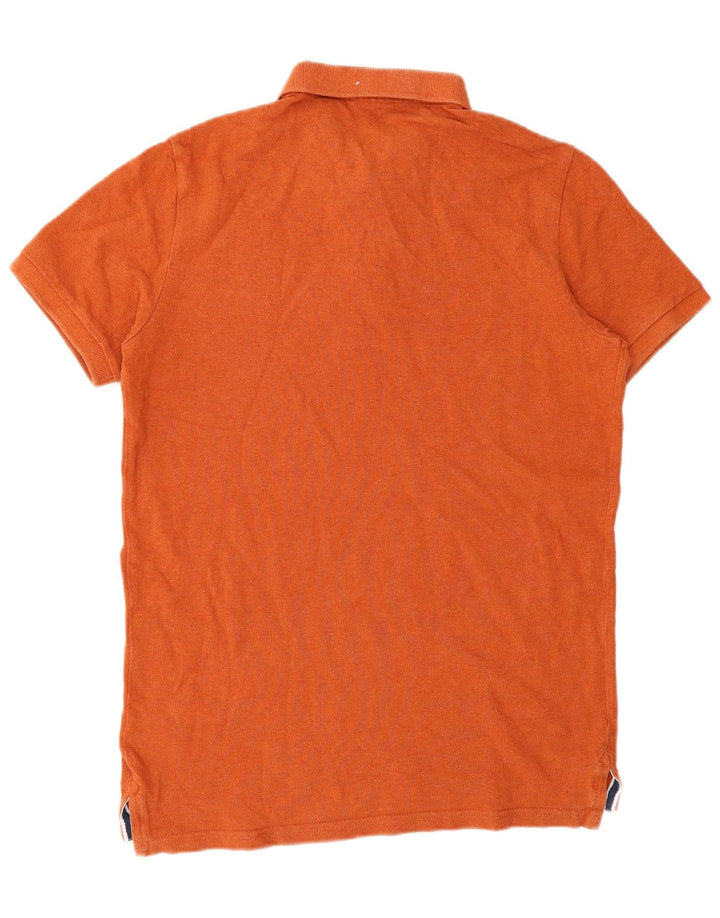 Polo grafica da uomo Superdry in cotone arancione medio