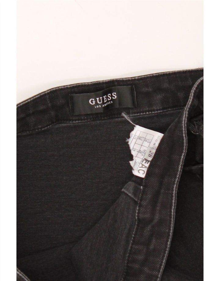 GUESS Womens Denim Skirt  W28 Medium  Black Vintage Guess and Second-Hand Guess from Messina Hembry 