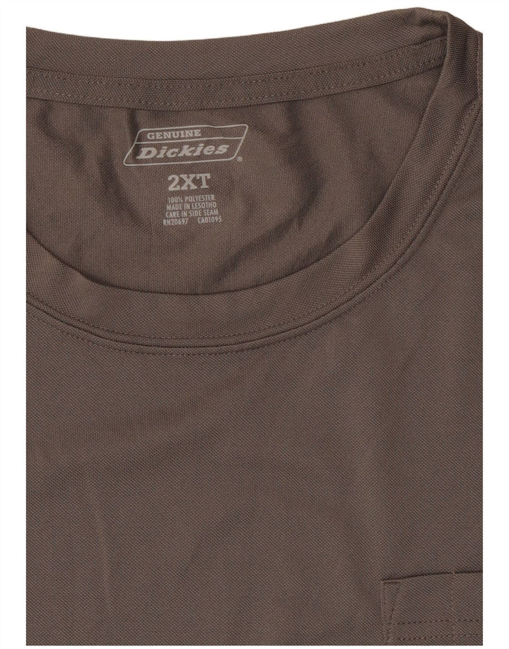 Dickies T-shirt alta da uomo Top 2XL Poliestere grigio