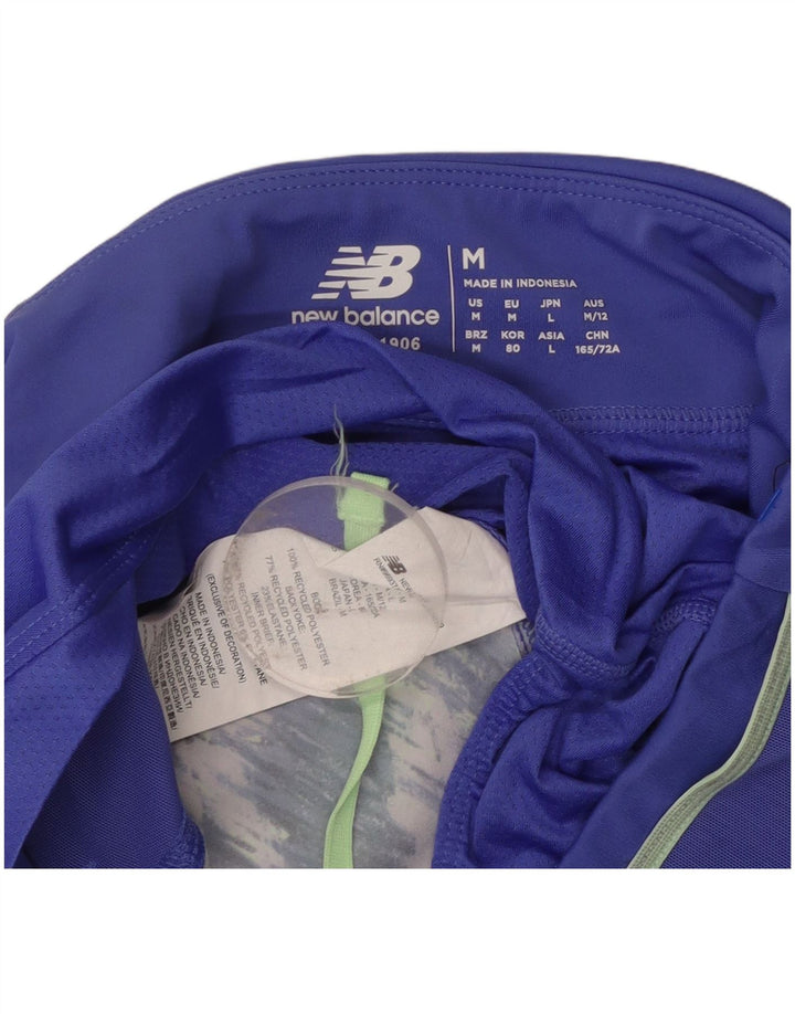 Pantaloncini sportivi modello astratto da donna NEW BALANCE UK 14 Blu medio