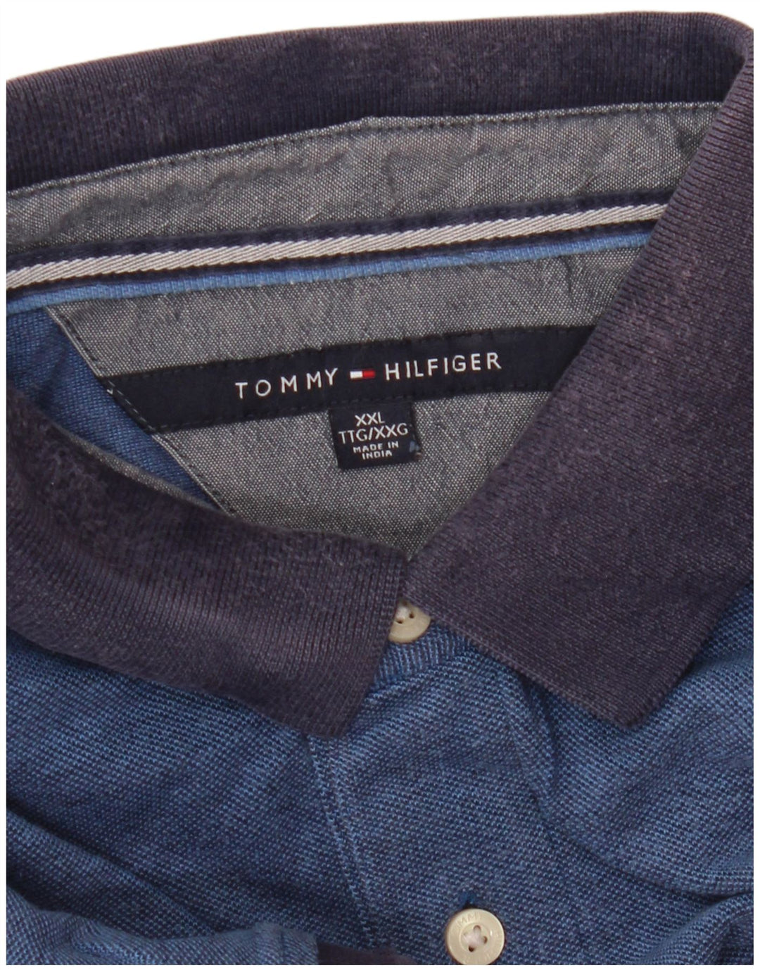 Polo da rugby da uomo Tommy Hilfiger 2XL Blu