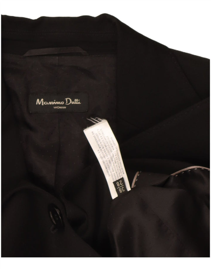 Giacca blazer da donna a 1 bottone Massimo Dutti EU 38 piccola lana nera