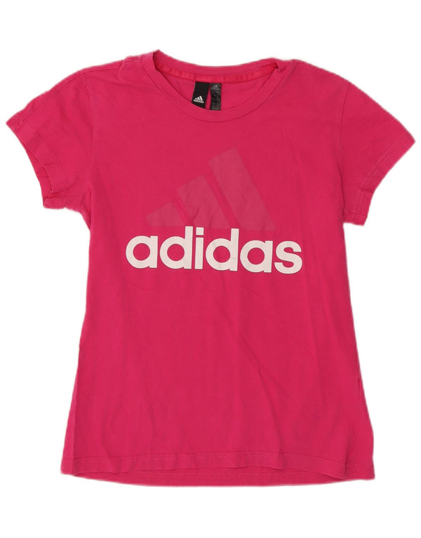 Maglietta grafica Adidas da donna Top UK 12/14 Rosa medio