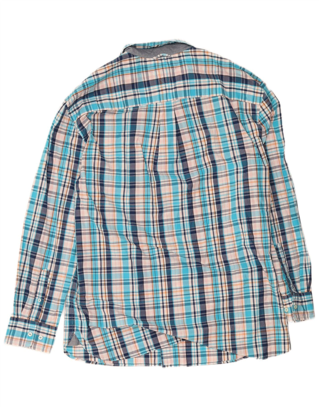 Camicia alta da uomo Tommy Hilfiger 2XL cotone a quadri blu