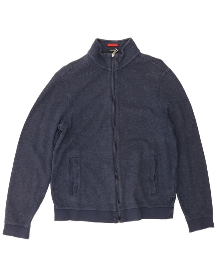 Hugo Boss Giacca da uomo con vestibilità regolare, tuta in cotone blu navy medio