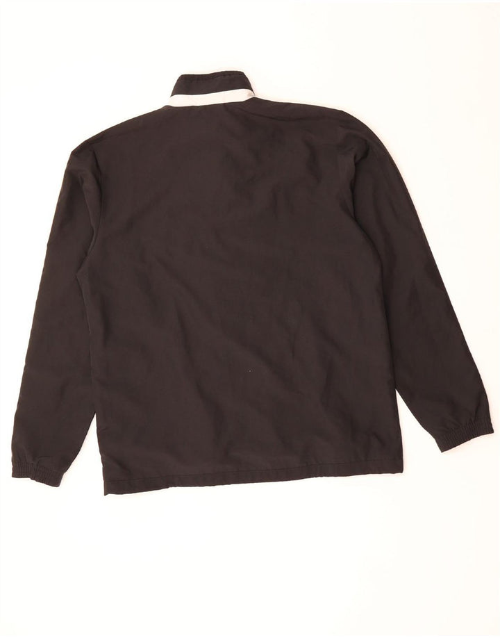 ADIDAS Mens Tracksuit Top Jacket Medium Black Striped Polyester