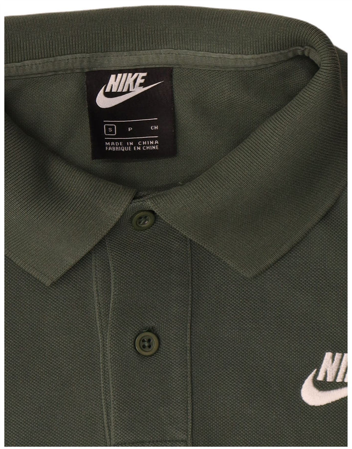 Polo Nike da uomo piccola in cotone verde