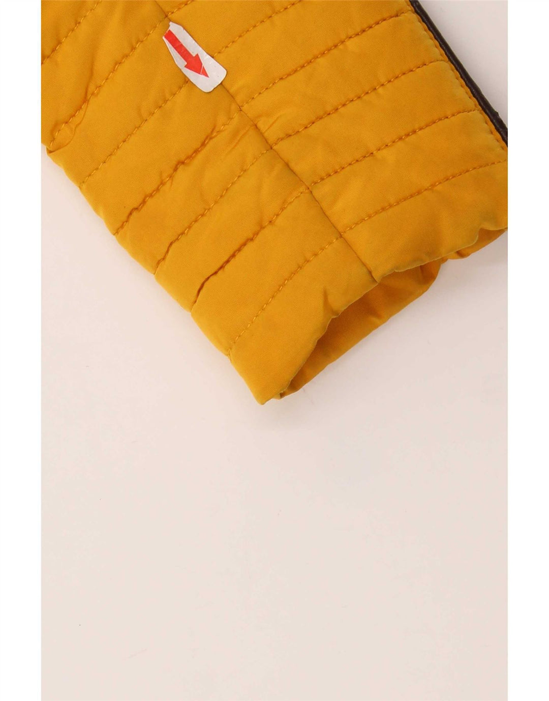 Giacca imbottita con cappuccio corta da donna Zara UK 10 piccola gialla in poliestere