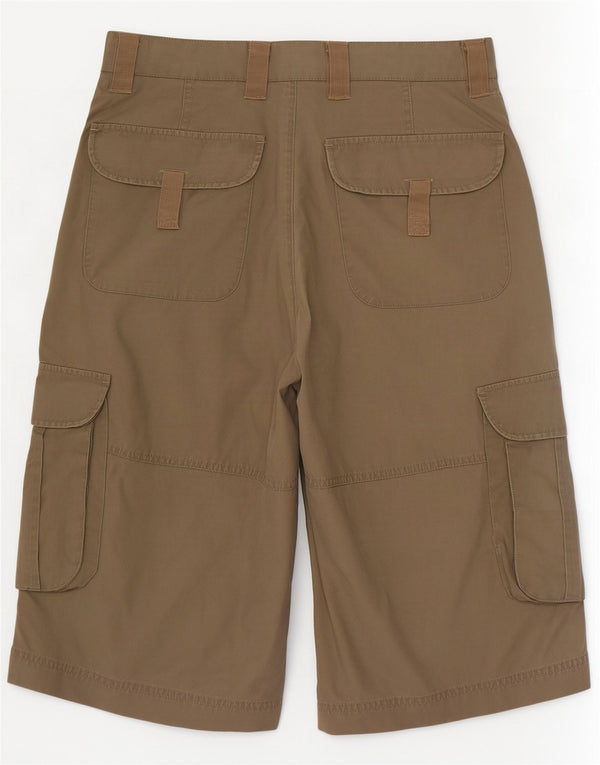 Pantaloncini cargo da uomo Zara EU 38 piccoli W30 cotone kaki