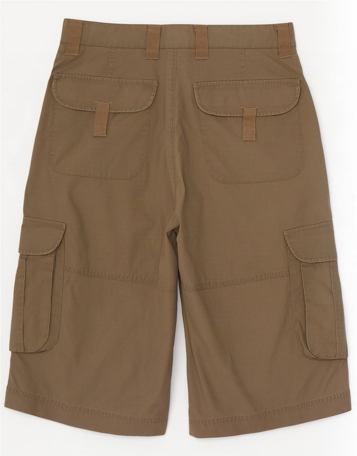 Pantaloncini cargo da uomo Zara EU 38 piccoli W30 cotone kaki