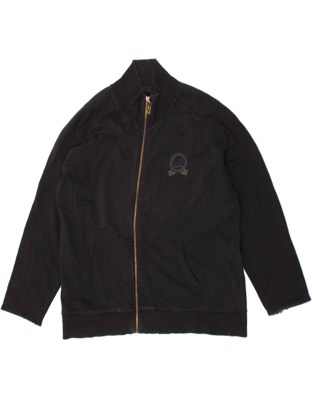 LEE Mens Tracksuit Top Jacket 2XL Navy Blue Cotton Vintage Lee and Second-Hand Lee from Messina Hembry 