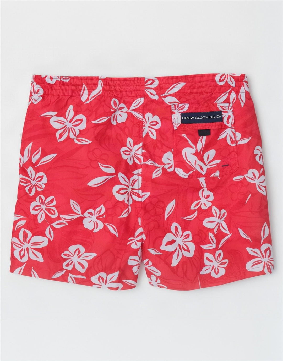 Crew Clothing Pantaloncini da bagno da uomo Grandi fiori rossi