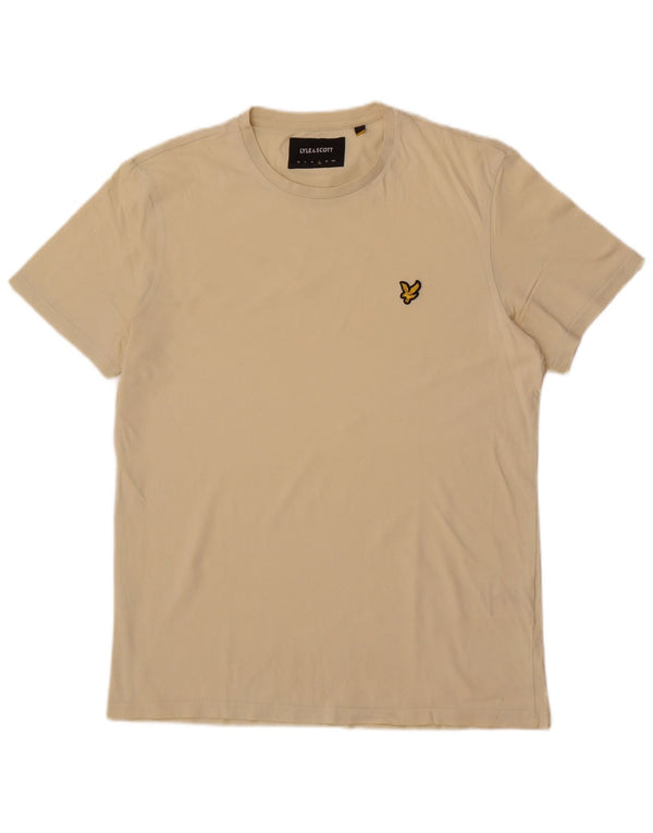 Lyle & Scott T-shirt da uomo Top grande in cotone beige