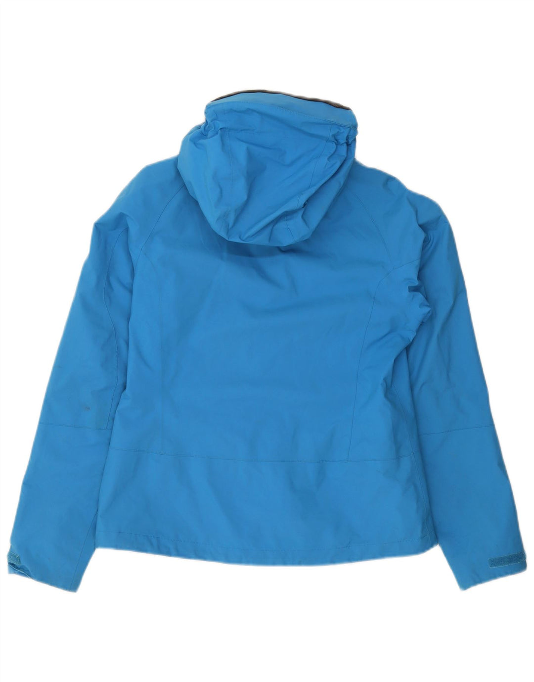 Giacca antipioggia con cappuccio da donna Jack Wolfskin UK 10 Small Blu Poliammide