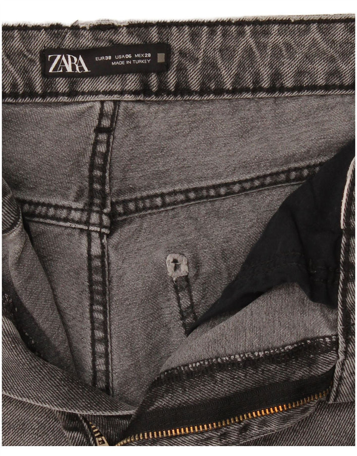 Jeans slim da donna Zara EU 38 Small W28 L28 Grigio