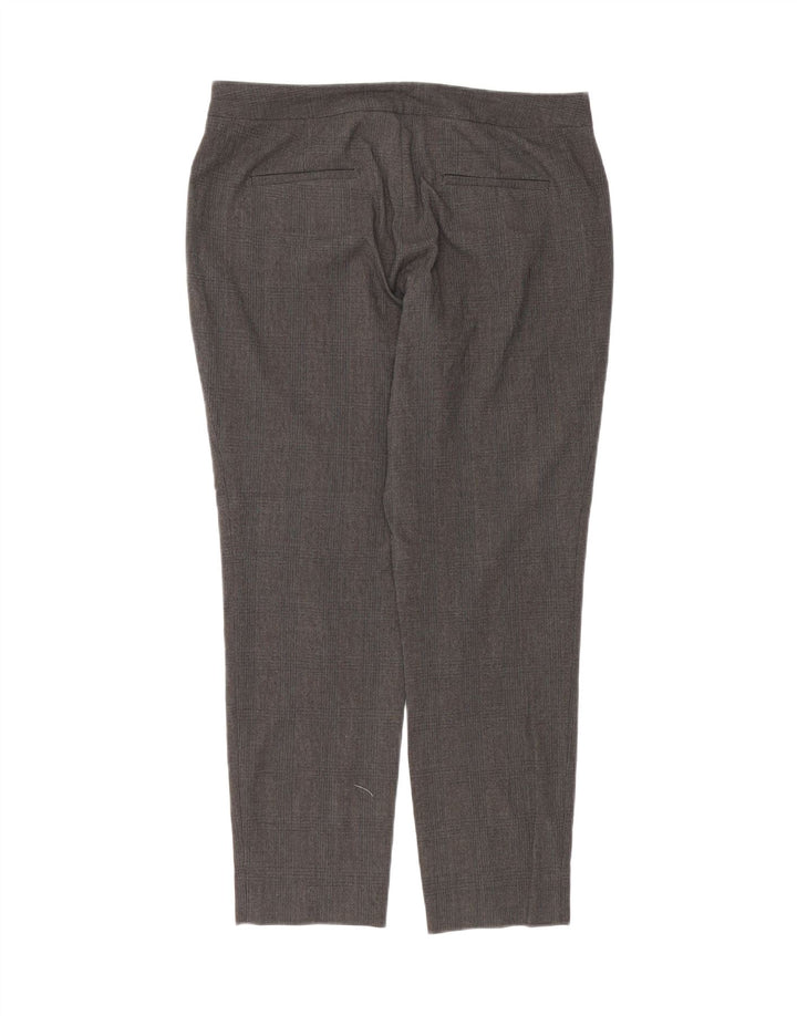 ZARA Womens Slim Cropped Trousers EU 40 Medium W30 L26 Grey Check Vintage Zara and Second-Hand Zara from Messina Hembry 