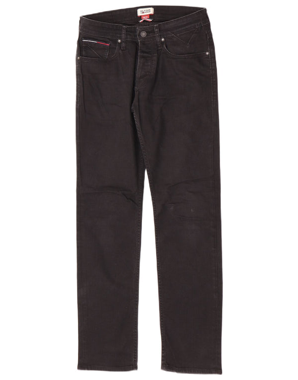 Jeans slim da uomo Tommy Hilfiger W30 L32 cotone nero