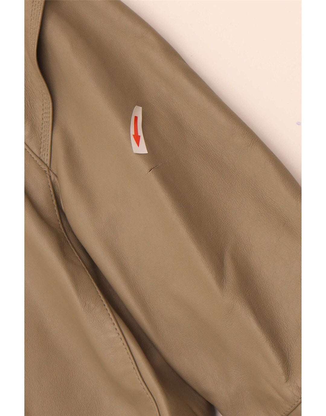 Giacca in pelle da donna vintage IT 44 in pelle grigio medio
