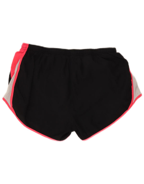Pantaloncini sportivi Nike Dri Fit da donna UK 16 Large Black Colourblock