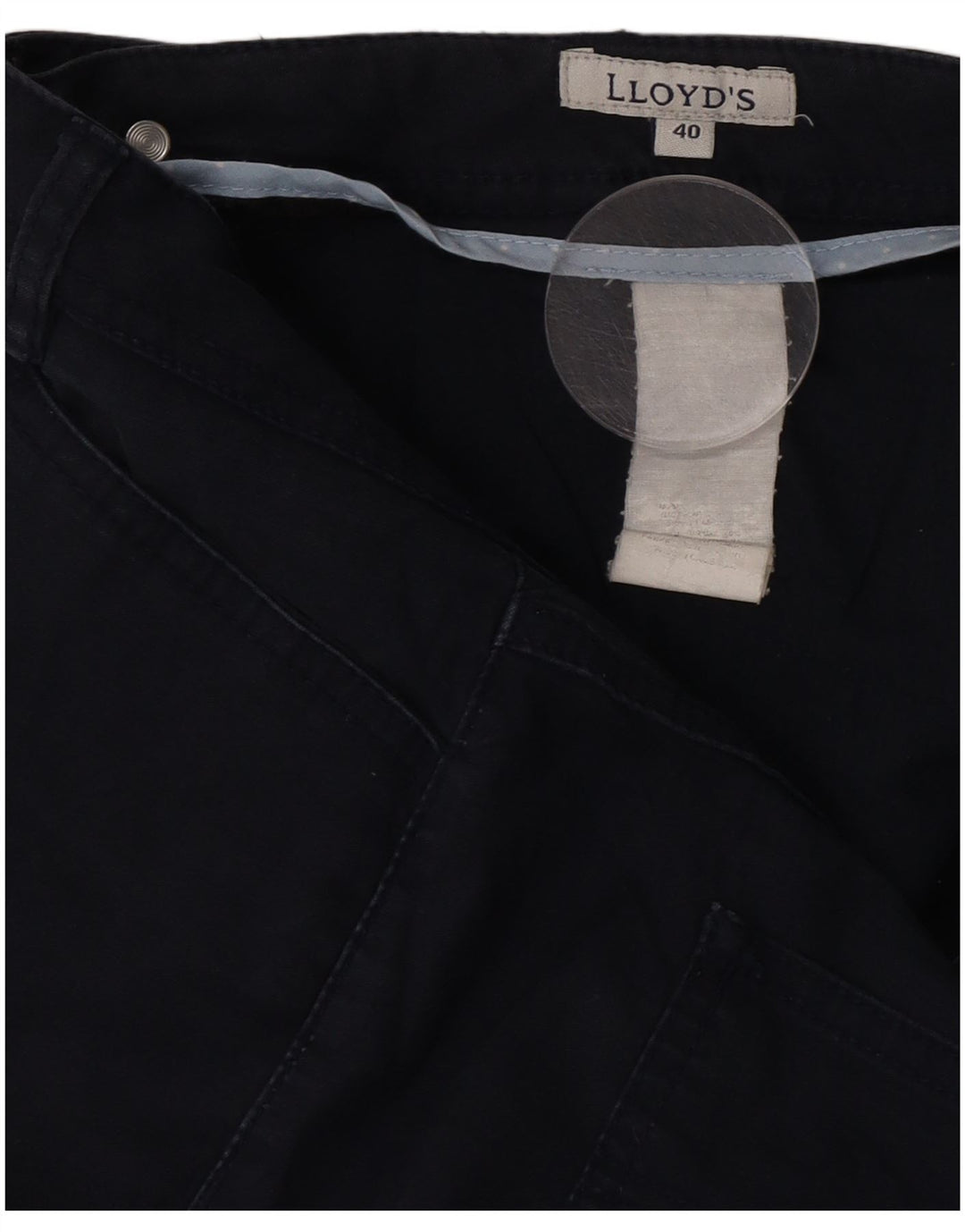 Pantaloncini chino bermuda da donna vintage W40 2XL blu navy