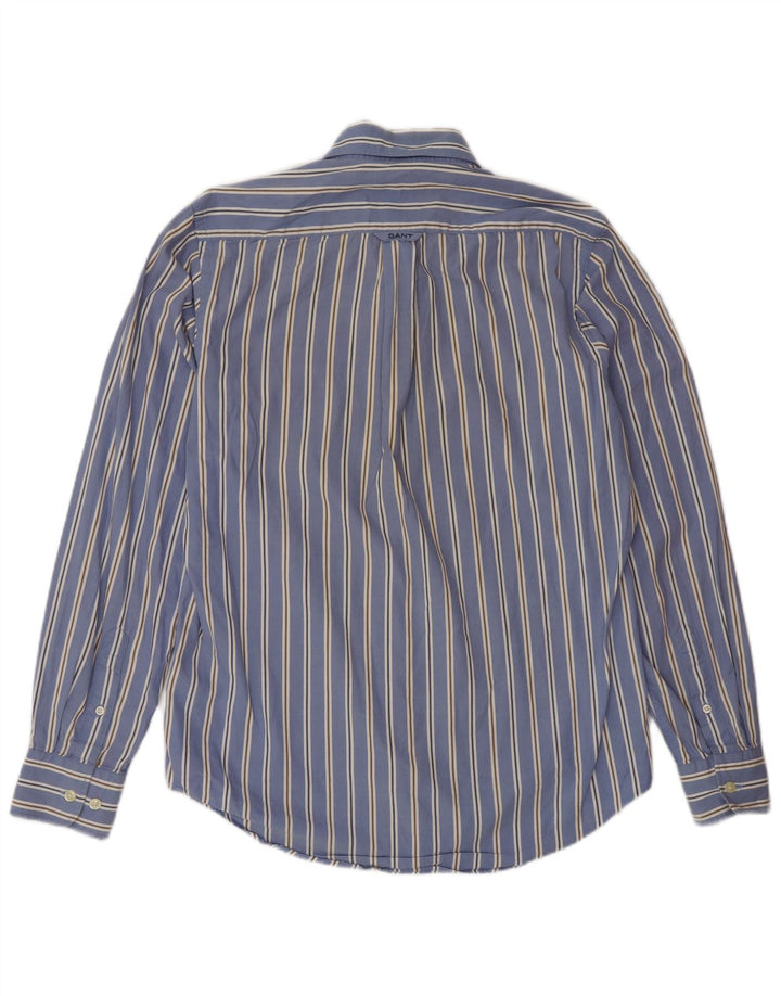 Camicia Gant da uomo vestibilità regolare piccola in cotone a righe blu