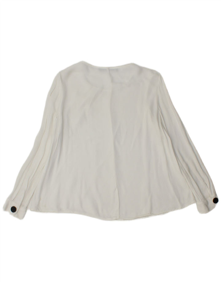 Camicetta a maniche lunghe da donna Zara UK 6 XS bianca