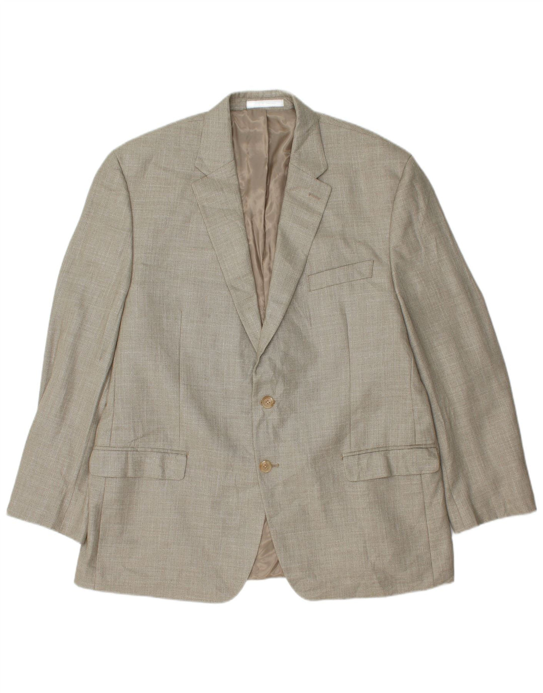 Giacca blazer a 2 bottoni da uomo Ralph Lauren UK 46 2XL poliestere grigio