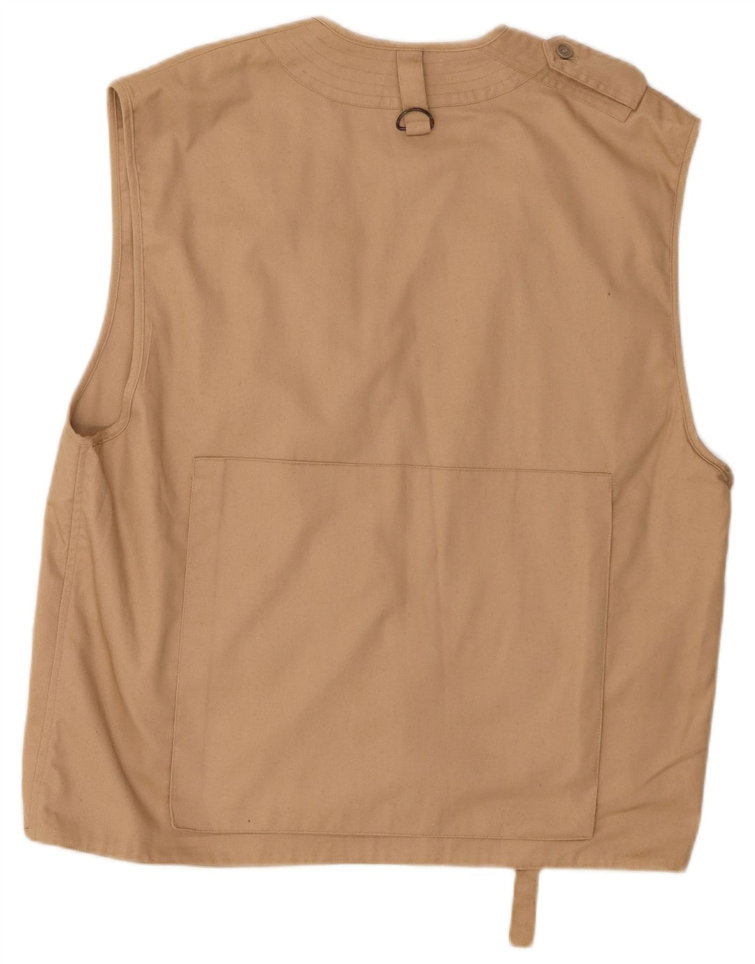 Gilet militare da uomo vintage UK 40 grande poliestere beige