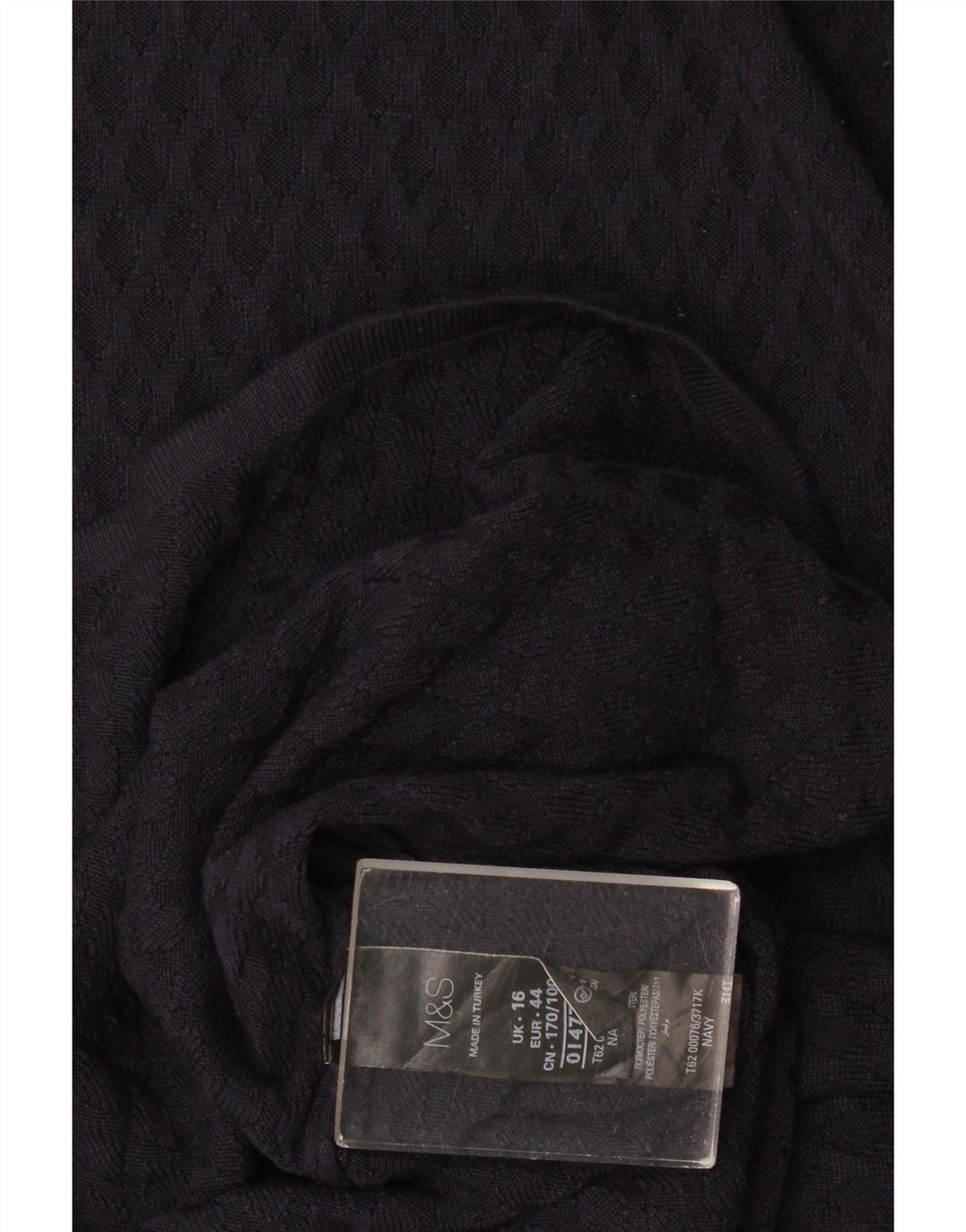 Abito a trapezio da donna Marks & Spencer UK 16 Large in viscosa blu navy