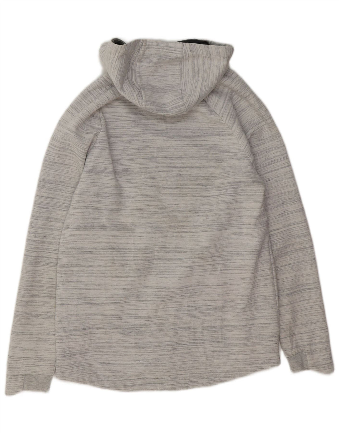 Maglione con cappuccio e zip da uomo Russell Athletic UK 34/36 piccolo grigio a righe