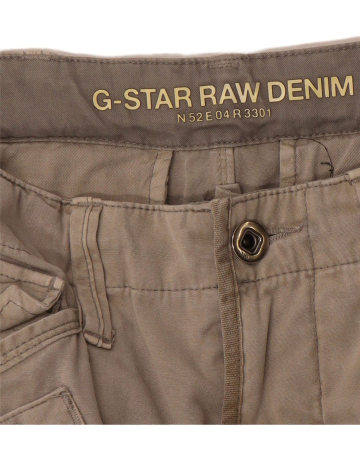 Pantaloncini cargo grafici da uomo G-STAR 3301 W32 grigio medio