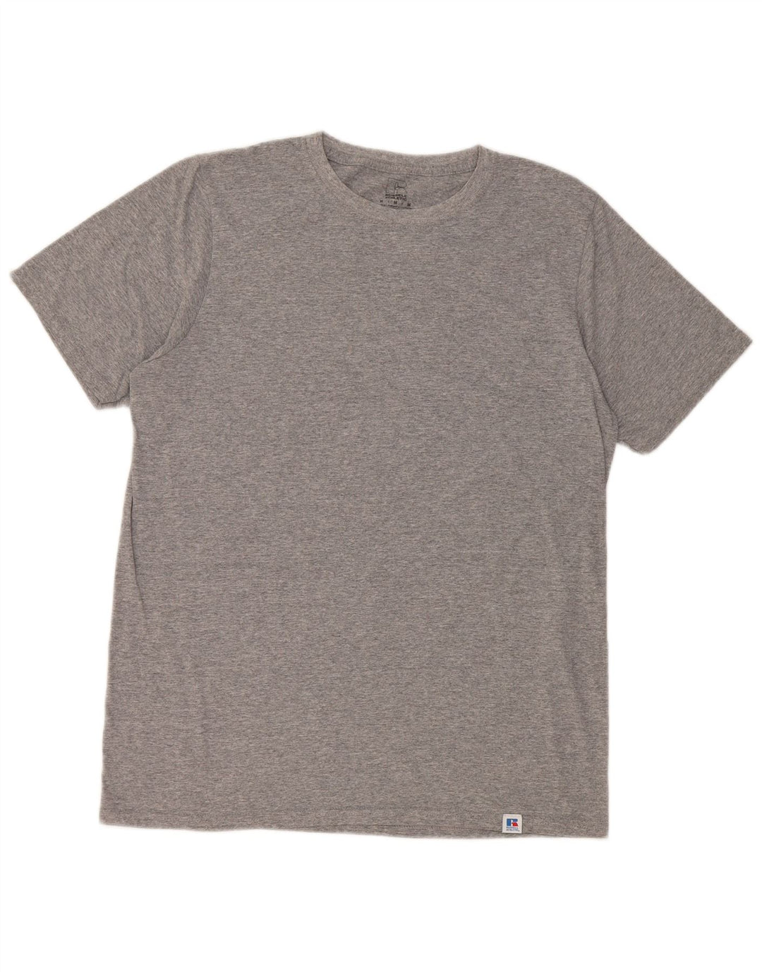 T-shirt da uomo Russell Athletic Top in cotone mélange grigio medio