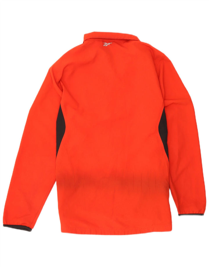 Giacca da ginnastica da uomo Reebok grande rossa in poliestere color block
