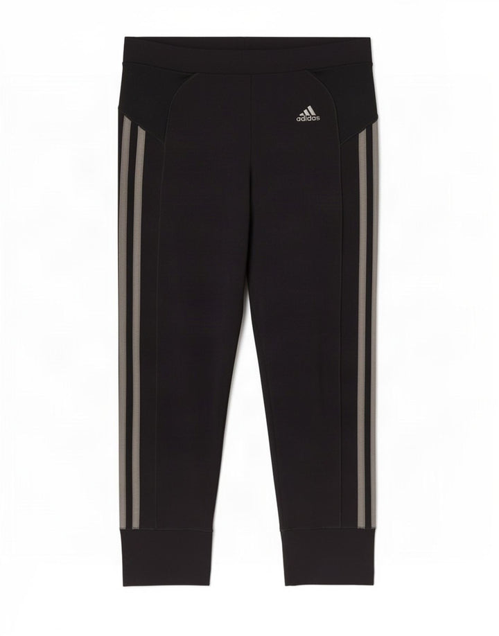 Leggings Capri da donna Adidas UK 8 Small poliestere nero