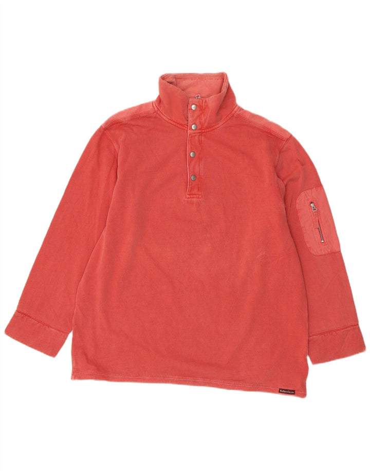Felpa da uomo con zip e collo Marlboro Classics 2XL in cotone rosso