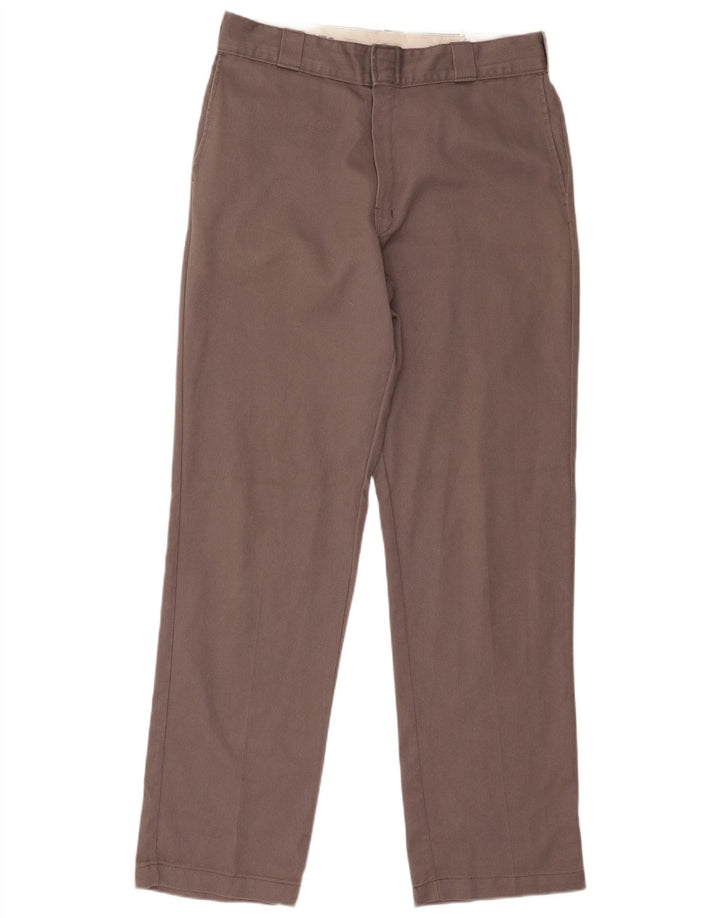 Pantaloni chino dritti da uomo Dickies W34 L34 poliestere grigio
