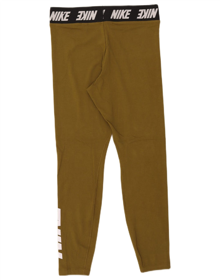 Leggings grafici da donna Nike UK 14 grande cotone kaki