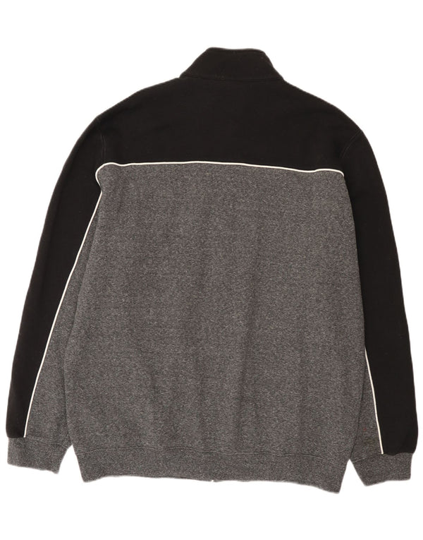 Giacca da tuta da uomo Champion 3XL in cotone color block grigio
