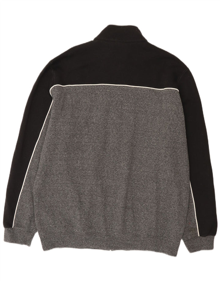 Giacca da tuta da uomo Champion 3XL in cotone color block grigio