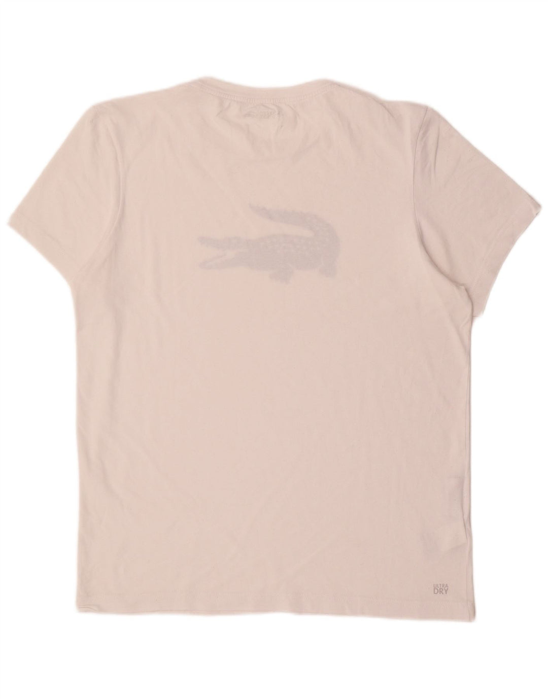 T-shirt grafica da uomo LACOSTE taglia 5 grande in cotone bianco