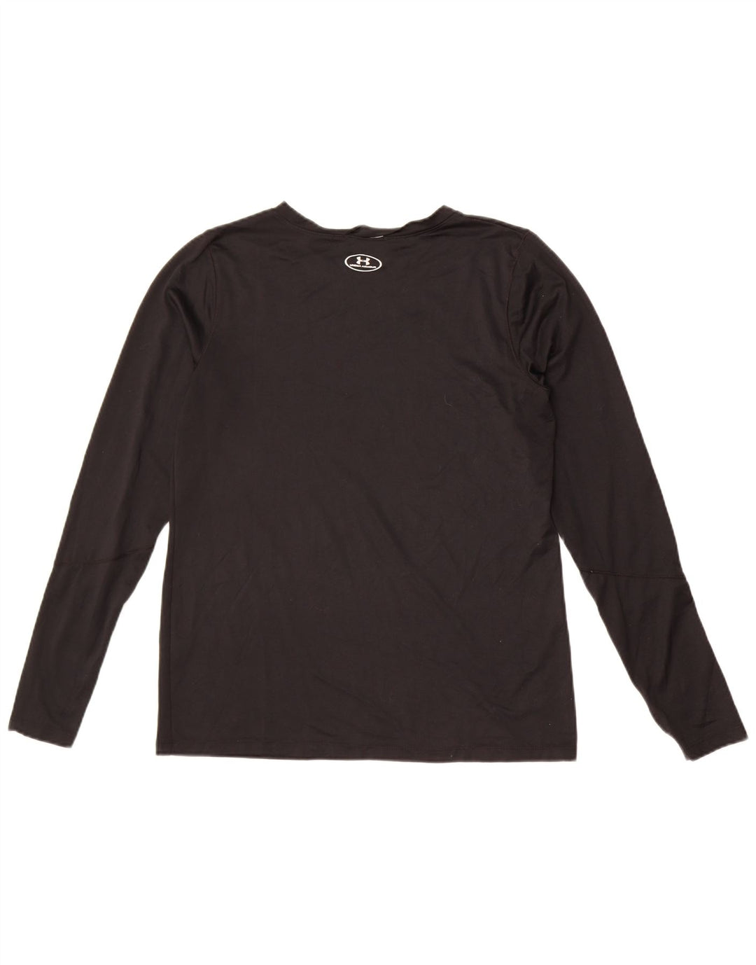 Maglietta grafica da uomo Under Armour a maniche lunghe in poliestere nero medio