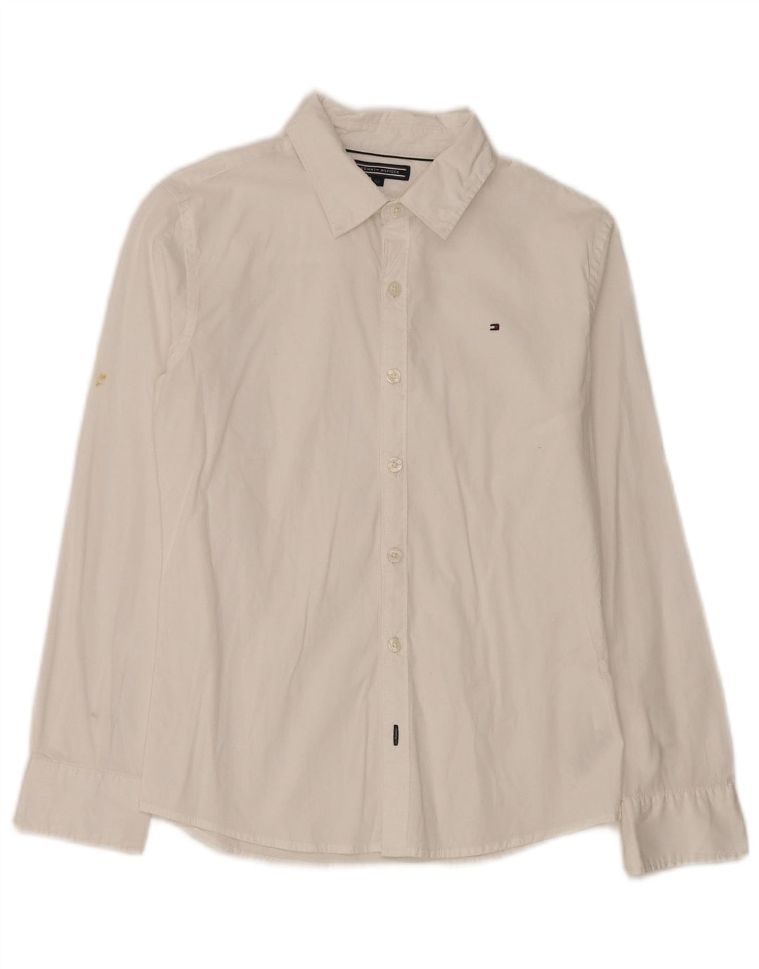 Camicia Tommy Hilfiger Ragazzi 11-12 Anni Cotone Bianco